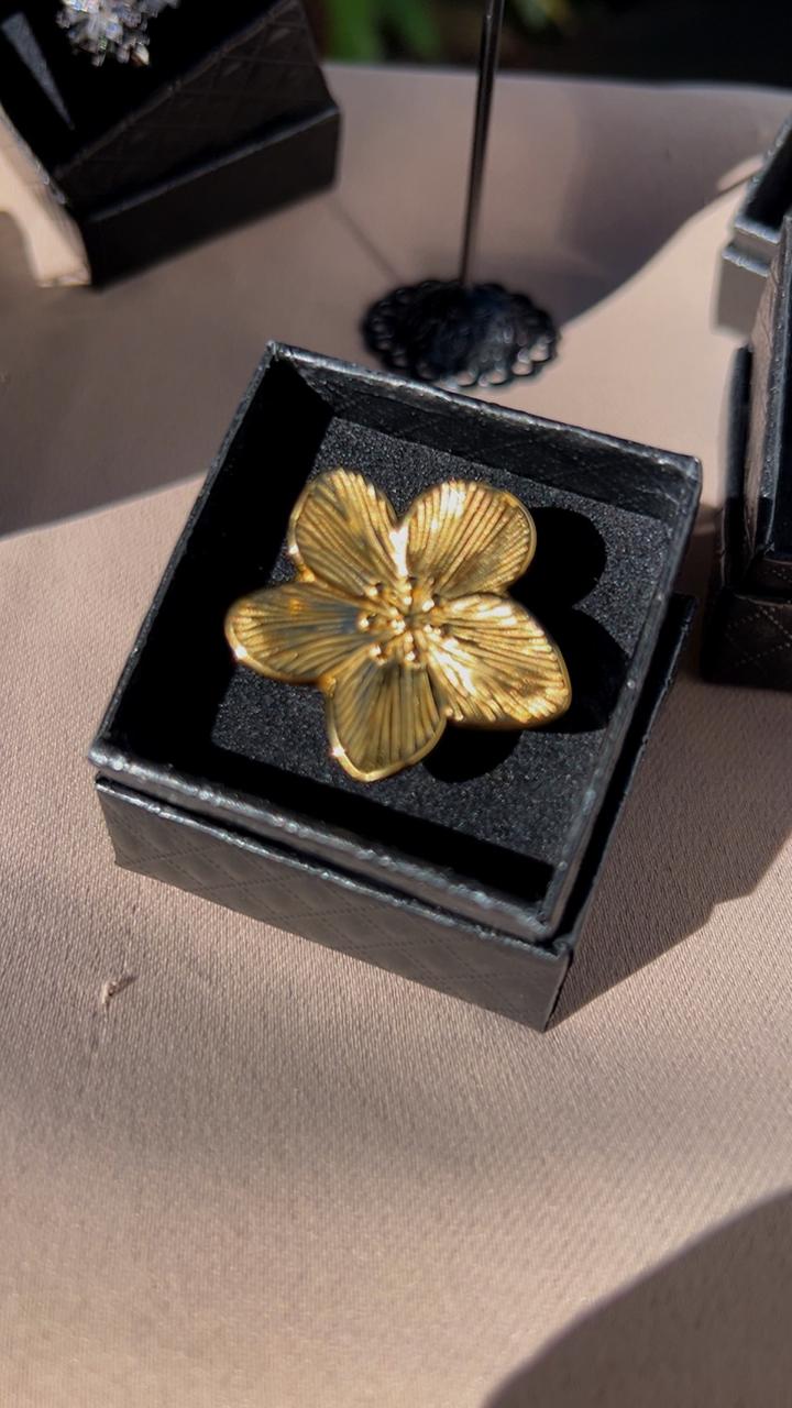 Bague Éclosion Dorée🌸🌿