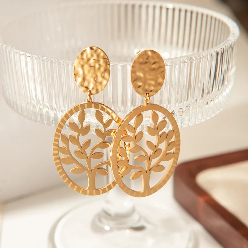 ✨🌿Boucles d’Oreilles Arbre de Vie - Essence Éternelle