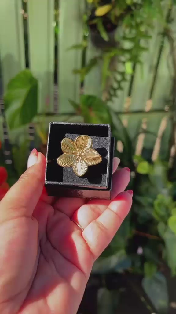 Bague Éclosion Dorée🌸🌿