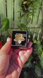Bague Éclosion Dorée🌸🌿